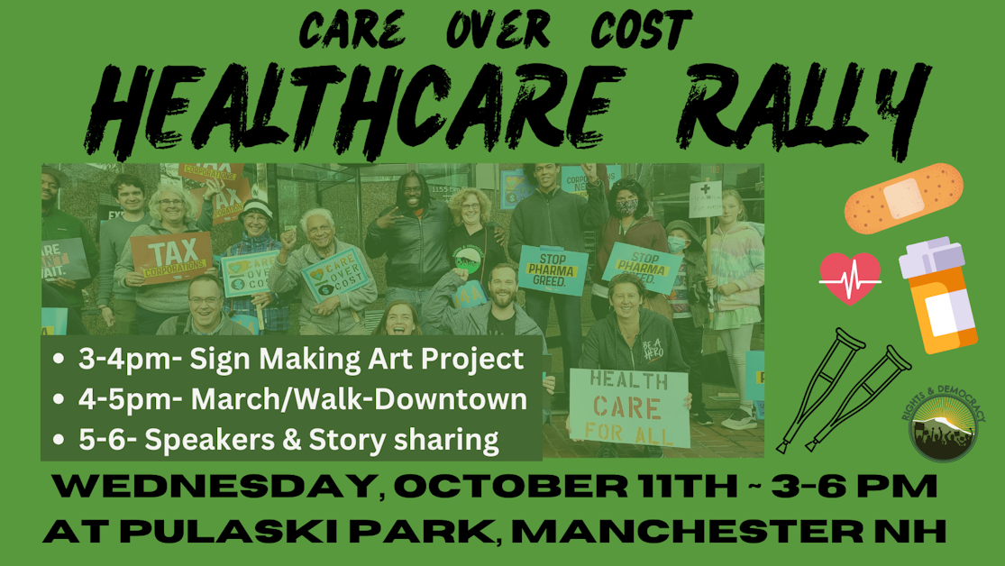 Healthcare Rally for Care Over Cost · Mobilize